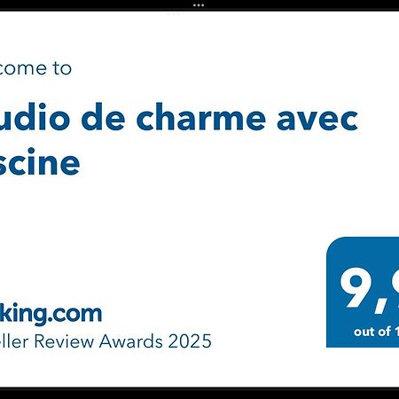 Studio De Charme Avec Piscine Фонтен-де-Воклюз Экстерьер фото